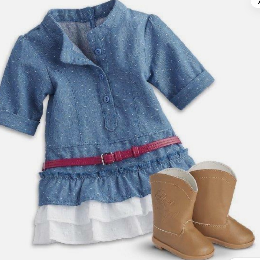 American girl western chambray outfit new with tags and box retired! - Picture 4 of 10